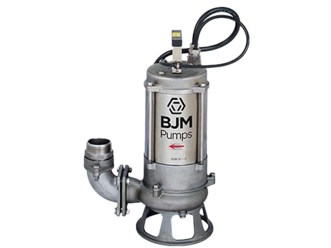 BJM Pumps SKXF Series High Temperature Corrosion Resistant Solids Non Clog Shredder Pump