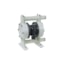 Yamada NDP-20 Polyproplyene Series Air Operated Double Diaphragm Pump with PP Air Motor - NPT