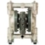 Yamada NDP-25 Series Aluminum/Stainless Steel Double Diaphragm Pump with PP Air Motor - NPT